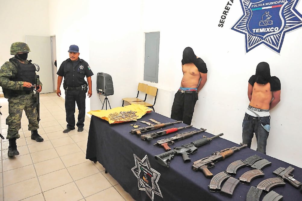 El porcentaje de las armas aseguradas en México que llegan de Estados Unidos se ha mantenido entre 76% y 67% en los últimos cinco años (ARCHIVO EL UNIVERSAL)