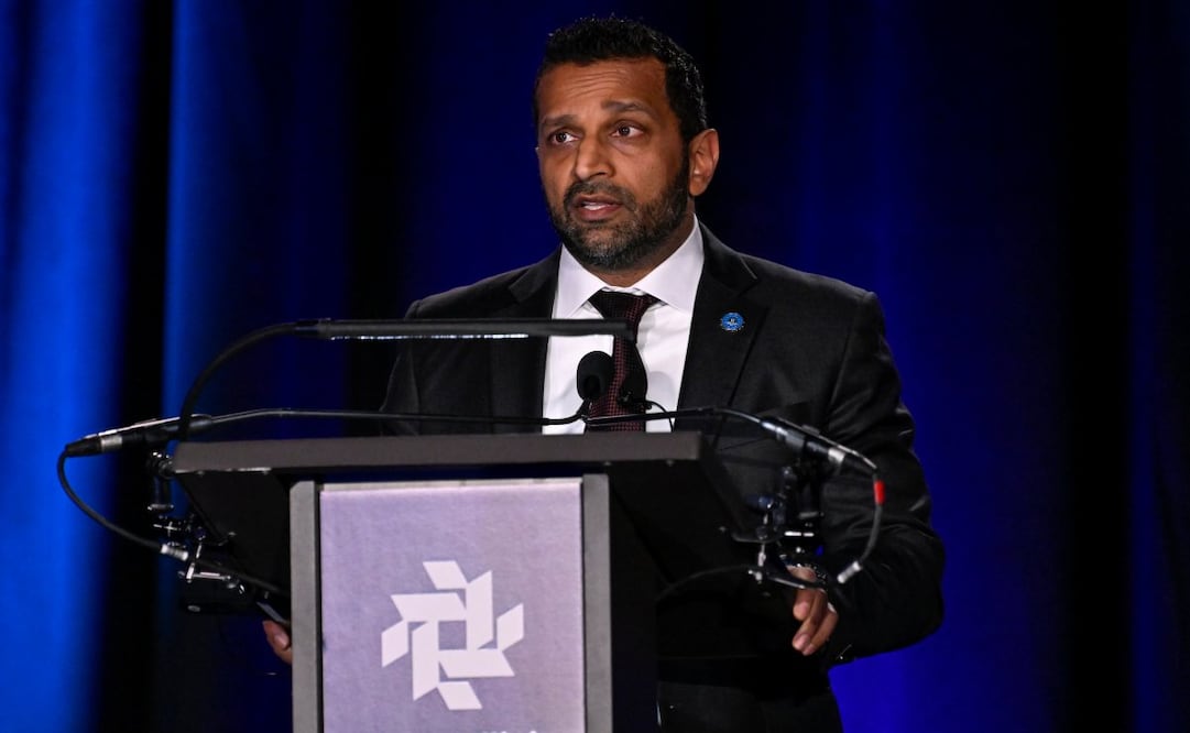 El director del FBI, Kash Patel, interviene en la Cumbre sobre Medicamentos Recetados y Drogas Ilícitas, el miércoles 8 de abril de 2026, en Nashville, Tennessee. Foto: AP