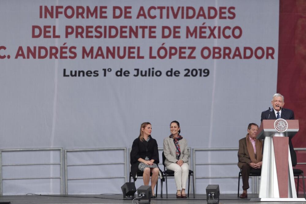 Discurso del presidente Andrés Manuel López Obrador este 1 de julio, aniversario del triunfo electoral de 2018 / Ivan Stephens. El Universal