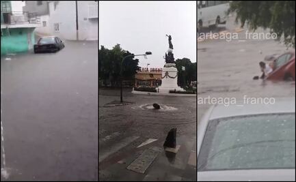 VIDEOS: Lluvias dejan bajo el agua varias calles de la ciudad de Puebla