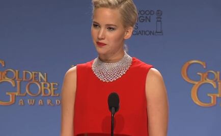 Lawrence regañó a periodista en los Globos de Oro