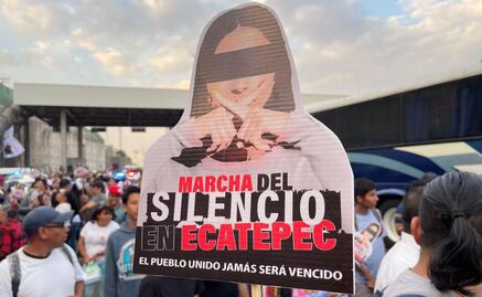Por inseguridad, habitantes de Ecatepec realizan "marcha del silencio" sobre la México-Pachuca