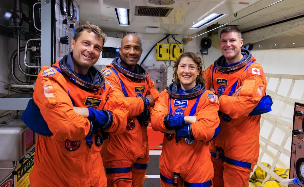 Tripulación Artemis II está compuesta por: el comandante Reid Wiseman , el piloto Victor Glover , la especialista de misión 1 Christina Hammock Koch y el especialista de misión 2 Jeremy Hansen. Foto: NASA