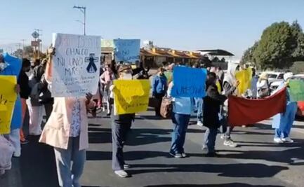Personal médico del ISSSTE protesta por falta de insumos contra Covid-19 en Chalco