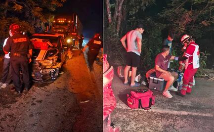 Se registra carambola sobre la carretera Tikuch–Chemax en Yucatán; reportan lesionados