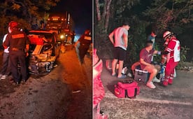 Se registra carambola sobre la carretera Tikuch–Chemax en Yucatán; reportan lesionados