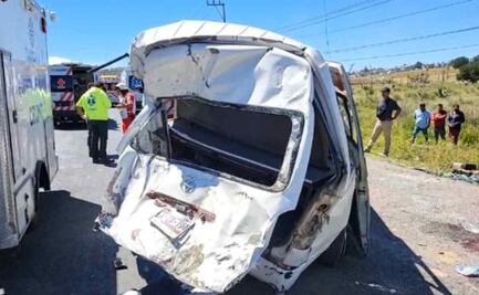 Tráiler embiste a peregrinos sobre carretera Apizaco-Tlaxco; hay 15 lesionados