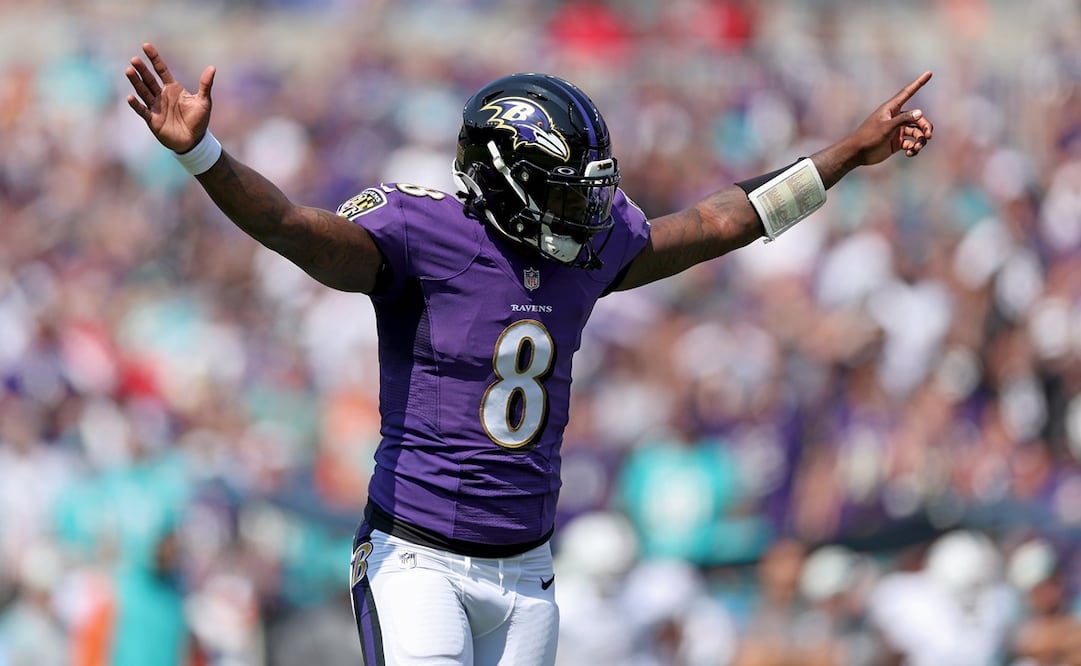Los Ravens perdieron en un partido emocionante frente a los Dolphins / Foto: AFP
