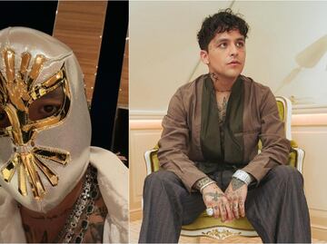 Christian Nodal presume máscara de Místico y el luchador le responde en redes sociales