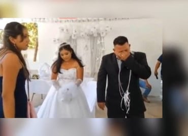 Su exnovia asistió a su boda y cuando la vio tuvo una reacción inesperada que sorprendió a sus invitados