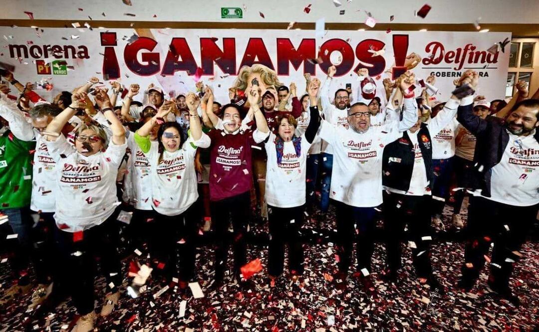 Delfina Gómez se postula como ganadora. Foto: Valente Rosas. EL UNIVERSAL