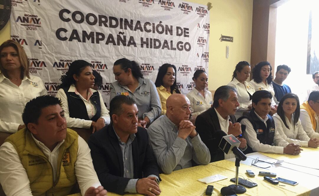 Jesús Ortega Martínez y Rubén Aguilar estuvieron de visita por Hidalgo. Foto: Dinorath Mota/EL Universal