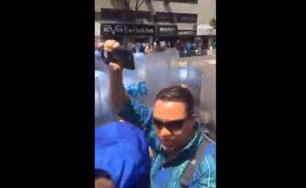 Agreden a diputado en protesta de apoyo a CNTE