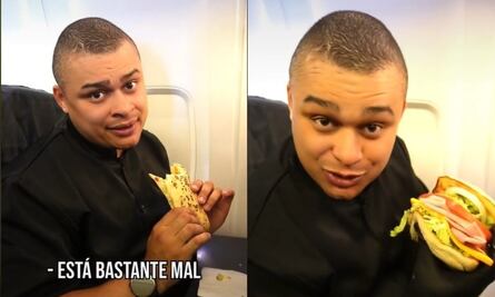 Tiktoker comparte receta para mejorar la comida de avión