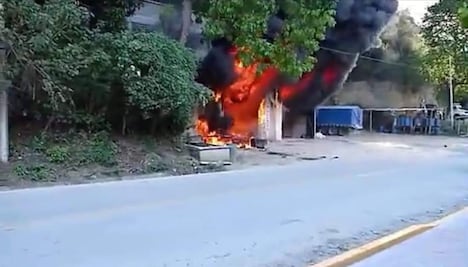 Explota bodega de gasolina en Chiapas 