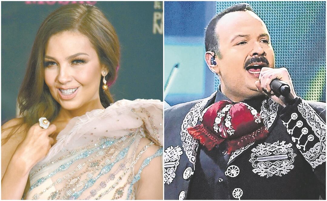 Thalía recomendó calma; Pepe Aguilar, que ubiquemos la realidad. Fotos: ARCHIVO EL UNIVERSAL