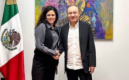 Luisa María Alcalde sostiene encuentro con Alfonso Durazo, previo a resultados de encuestas de Morena