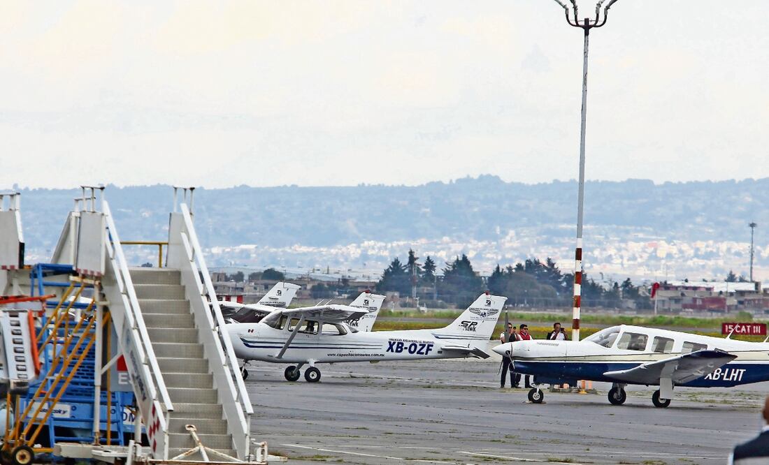Operaciones en el aeropuerto de la ciudad de Toluca. De acuerdo con aerolíneas la idea de usar esta terminal la desecharon por su lejanía con el de la CDMX. JORGE ALVARADO. EL UNIVERSAL