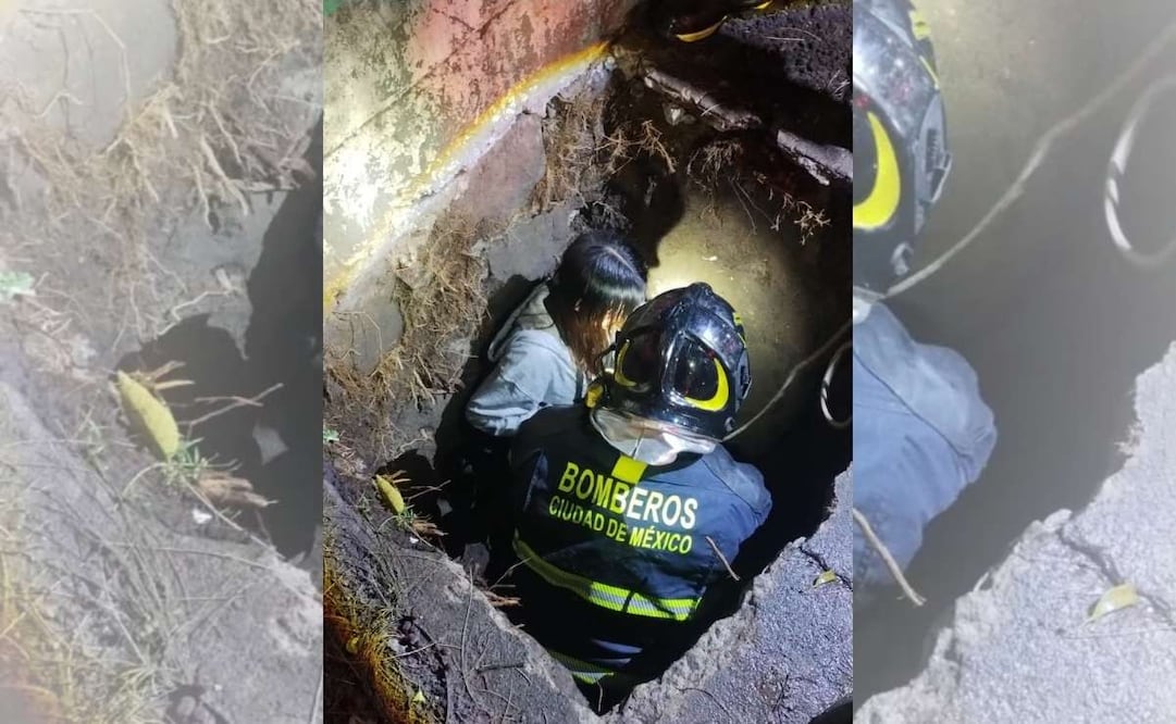 Menor cae en oquedad de aparente obra inconclusa en Balbuena. | Foto: Especial.