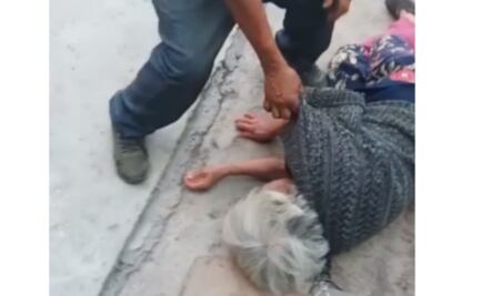 ¡De vuelta en casa! Abuelita golpeada por su nieto fue dada de alta