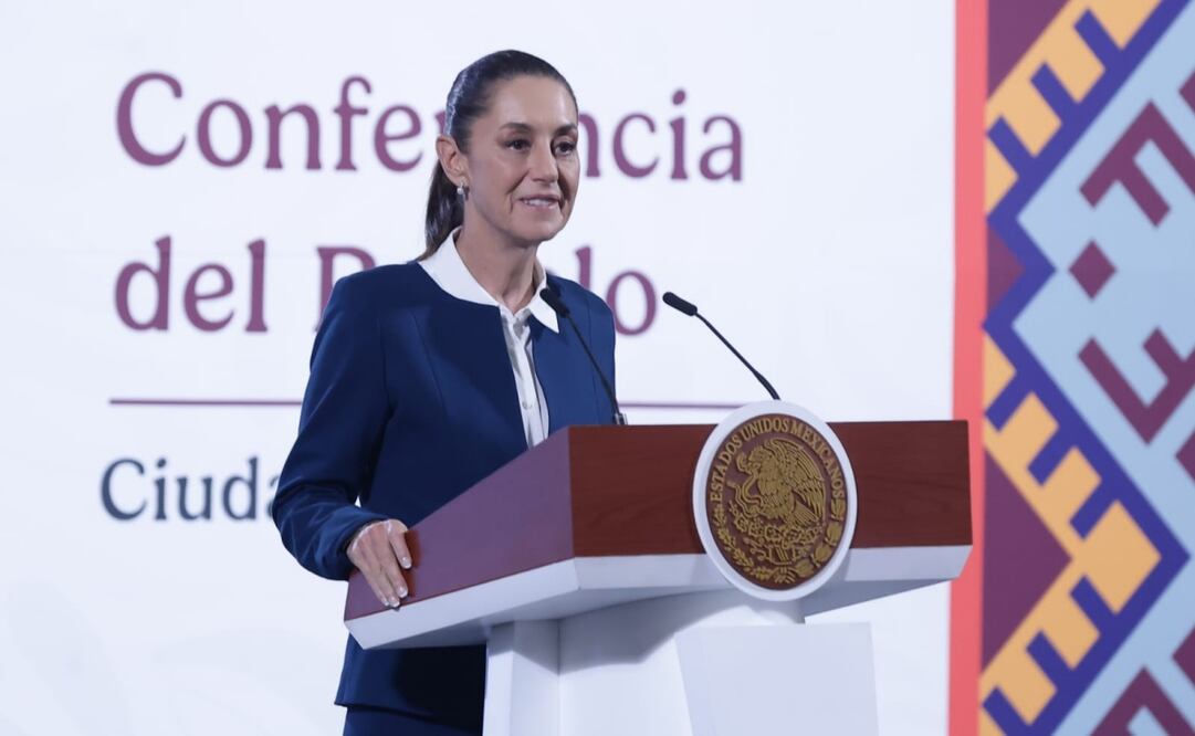 Claudia Sheinbaum Pardo en el salón de tesorería de Palacio Nacional. Foto: Fernanda Rojas/ EL UNIVERSAL