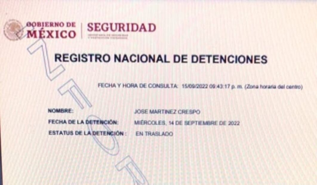 Cumplimentan segunda orden de aprehensión contra capitán José Martínez por caso Ayotzinapa