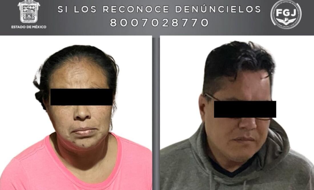 Paul “N” y Yasmín “N” vinculados a procesos por su probable participación en el delito de trata de personas. Foto: FGJ