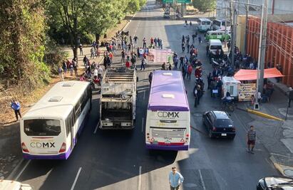 Hasta las 2 o 3 de la tarde se retirarán bloqueos en CDMX: vocero de transportistas