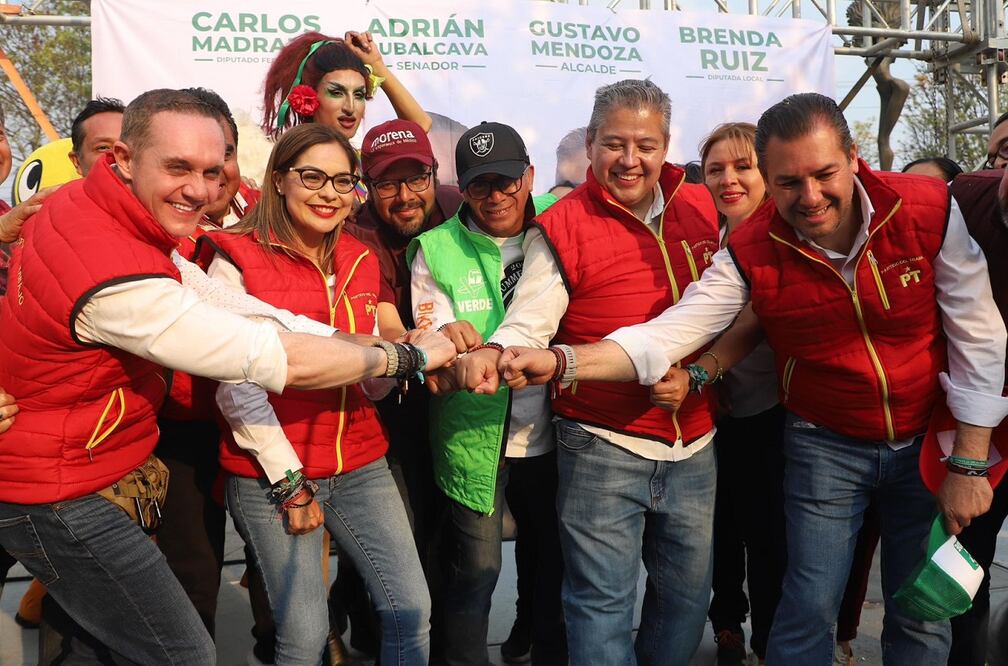 Arrancan campaña candidatos de Morena, PT y PVEM en la alcaldía Cuajimalpa. Foto. Especial