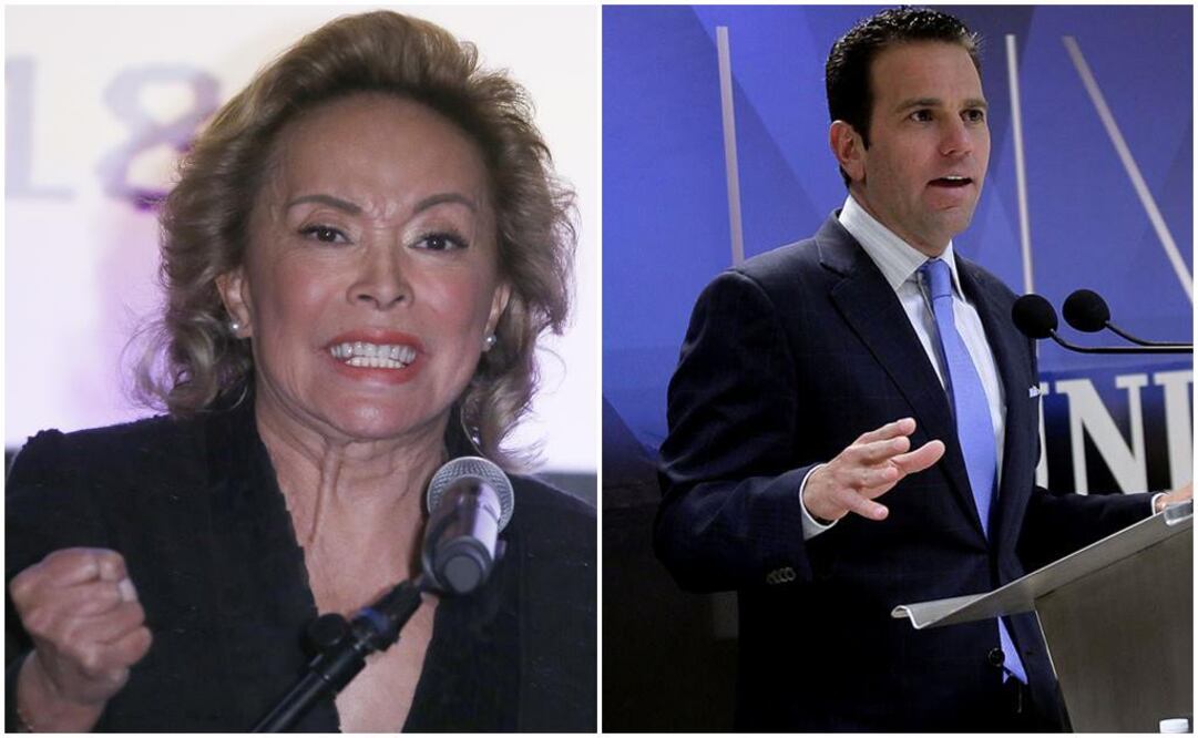 Elba Esther Gordillo y Carlos Loret de Mola, en la imagen. Foto: Archivo EL UNIVERSAL