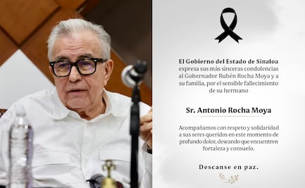 Fallece Antonio Rocha Moya, hermano del gobernador de Sinaloa; funcionarios expresan condolencias 