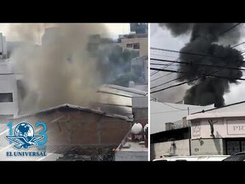 Se registra incendio en Coyoacán