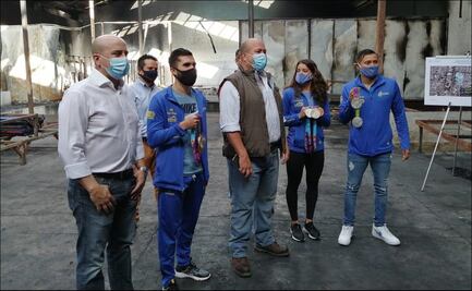 Medallistas y gobernador de Jalisco visitaron el CODE tras incendio