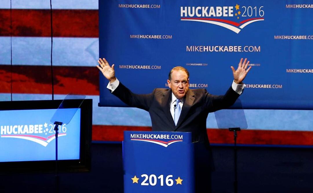 Huckabee se convirtió en un personalidad a nivel nacional cuando ganó por sorpresa las primarias de Iowa, que abrieron la contienda en la campaña electoral de 2008 (Foto: Reuters)