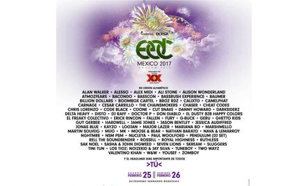 Lanzan cartel completo del Electric Daisy Carnival 2017