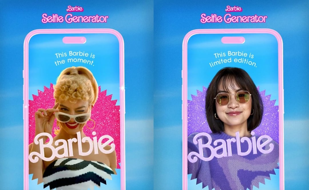 El Barbie Selfie Generator trabaja con herramientas IA, te decimos cómo crear tu propio poster. / foto: Twitter @barbiethemovie