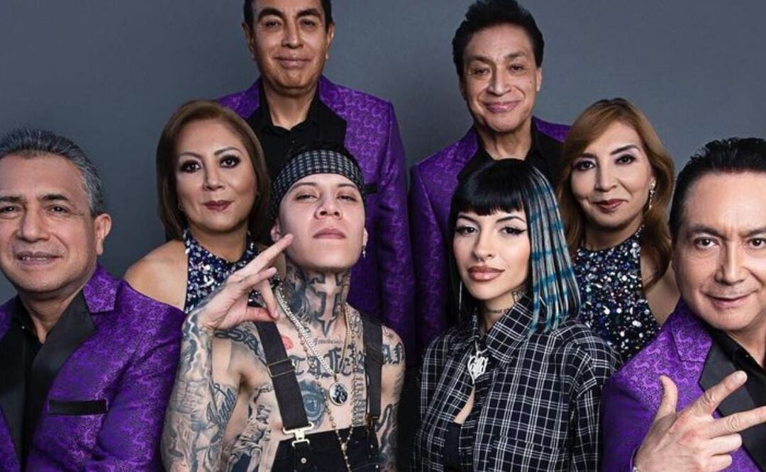 Los Ángeles Azules, Santa Fe Klan y Cazzu. Foto: Instagram @angelesazulesmx