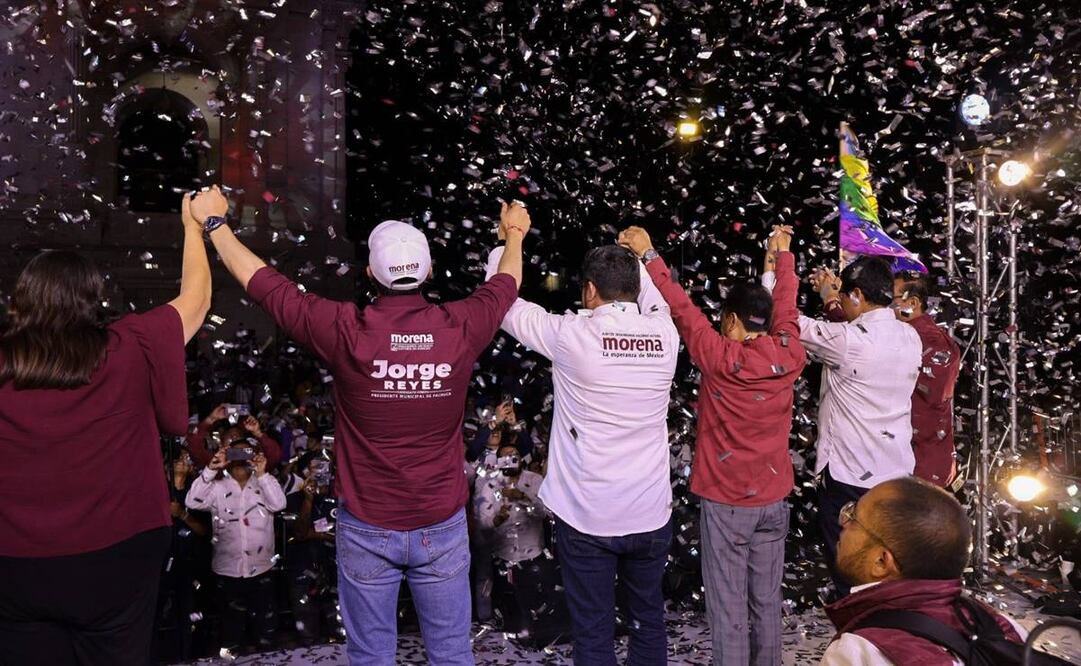 Triuinfo de Jorge Reyes, candidato de Morena en Pachuca ]7 Foto. Redes sociales