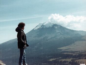 Teresita, la primera en dormir dentro del cráter del Popocatépetl 