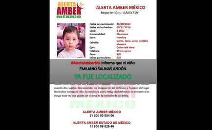 Localizan a menor raptado durante robo de auto