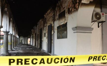 Fiscalía indaga incendio en Palacio Municipal de Veracruz