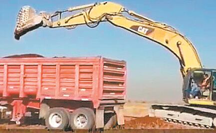 Extraen grava y arena de Texcoco para Santa Lucía