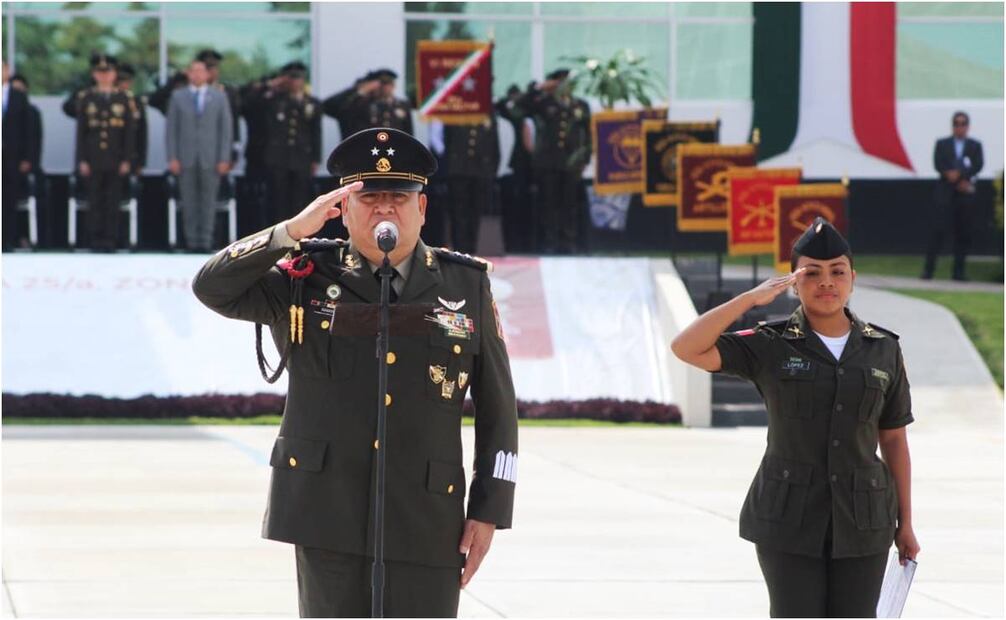 Puebla nombran nuevo comandante de la 25 a zona militar en Puebla, Jose Manuel Ramírez. Foto: Omar Contreras/ EL UNIVERSAL