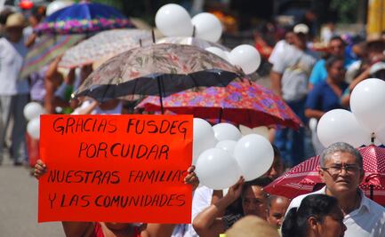 Marchan contra conflicto entre comunitarios de Guerrero