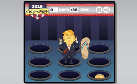 Juego invita a dar "chanclazos" a Trump, Arpaio y Duke