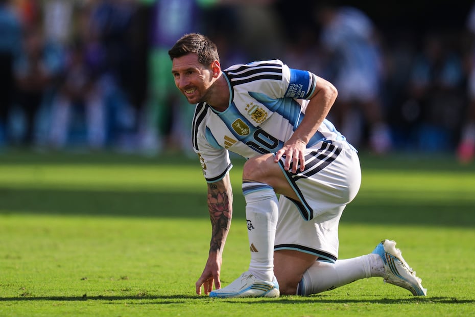 Lionel Messi, durante la final del Mundial de 2026 entre España y Argentina - Foto: AP