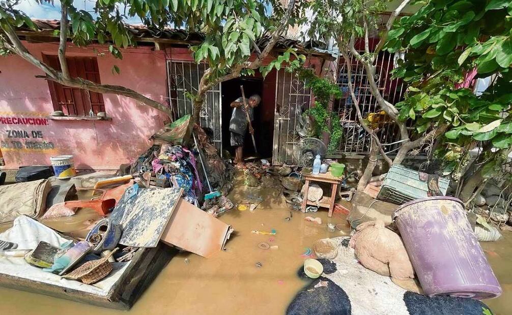 Familias de la comunidad de Las Tunas, municipio de San Jerónimo, en la Costa Grande de Guerrero, perdieron todo su patrimonio. Foto: Arturo de Dios Palma / EL UNIVERSAL