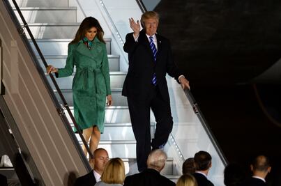 Trump llega a Varsovia para la primera etapa de su gira europea
