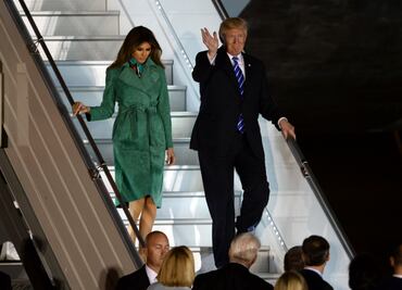 Trump llega a Varsovia para la primera etapa de su gira europea