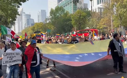Marchan en CDMX para pedir liberación de Maduro; rechazan "imperialismo" estadounidense